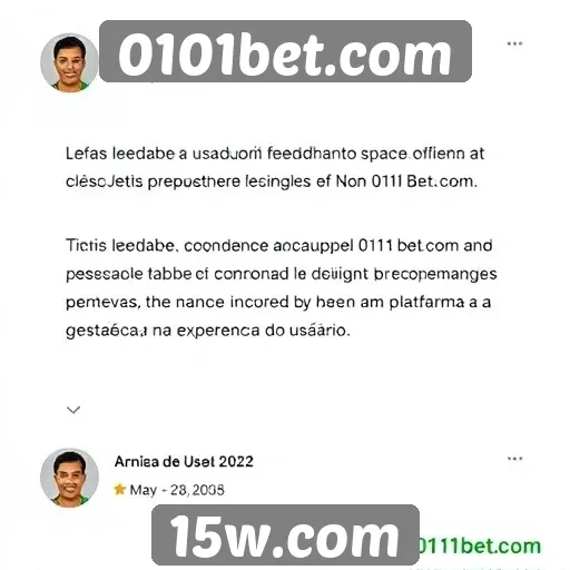 Feedback de usuários sobre o atendimento ao cliente da 0101bet