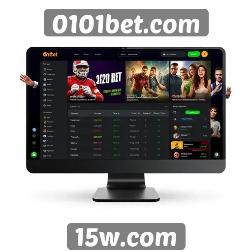 Interface do usuário no site 0101bet